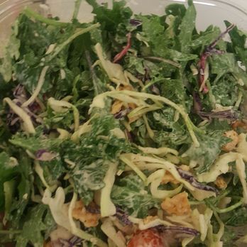 Everytable - Kale Caesar salad with chicken after I mixed in the dressing #yum - Salad Near Me - Inglewood, California Everytable - Kale Caesar salad with chicken after I mixed in the dressing #yum - Salad Near Me - Inglewood, California