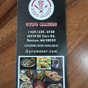 Gyro Makers - To go Menu - Greek Near Me - Renton, Washington