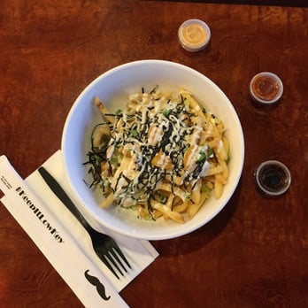 The Low-Key Poke Joint - uni fries w/ srirachacha, kpop, and shoyu the way :) - Poke Near Me - Riverside, California