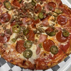 Pizza Haus His Legacy - This is their meat lover pizza .. crisp is just perfect ;)
