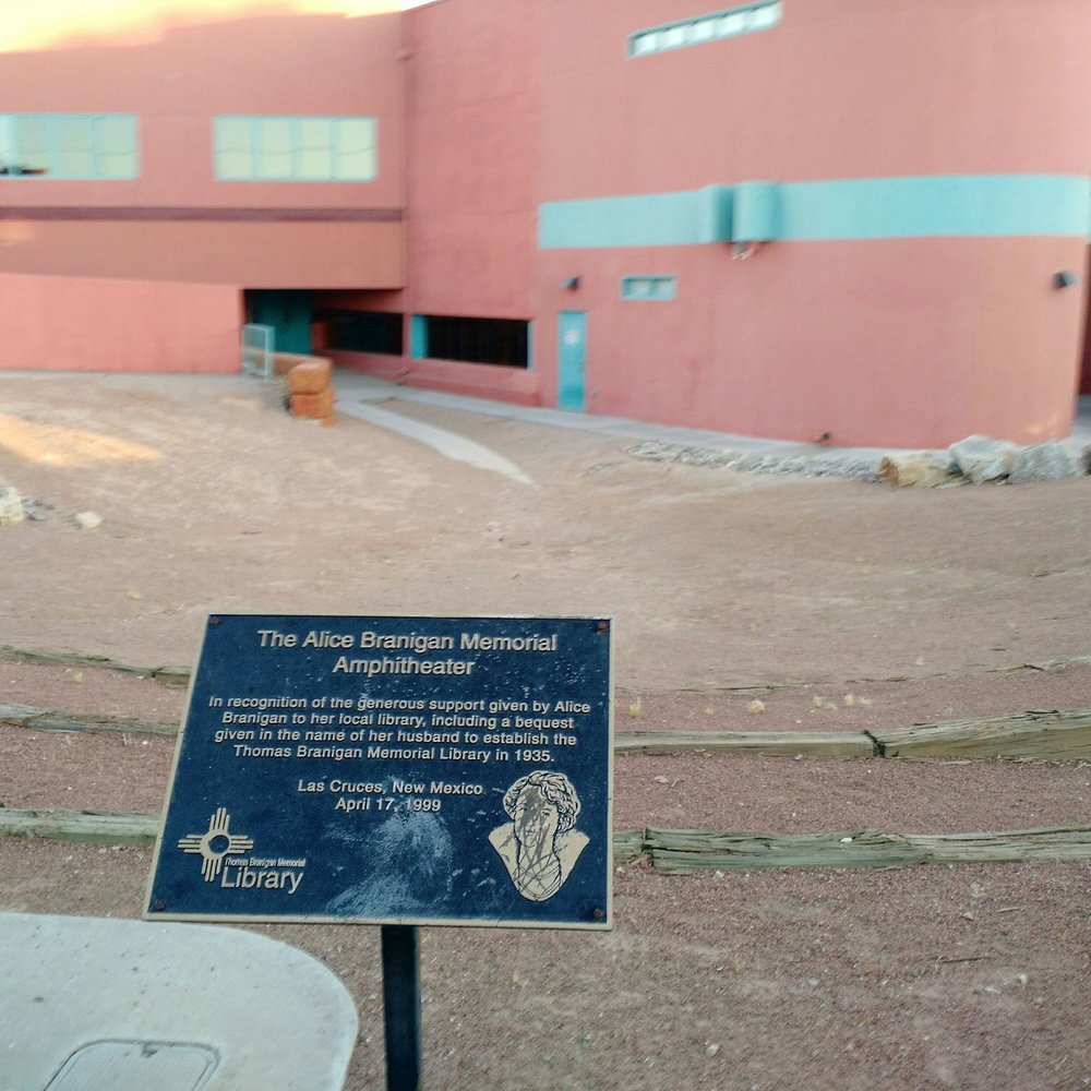 Branigan Library - Alice Branigan Memorial Amphitheatre. - Libraries Near Me - Las Cruces, New Mexico Branigan Library - Alice Branigan Memorial Amphitheatre. - Libraries Near Me - Las Cruces, New Mexico