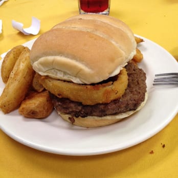 Fair Park Grille - a hamburger and fries on a plate - New American Near Me - Columbus, Nebraska