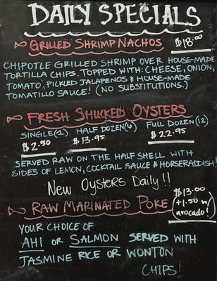 Menu photo 6 Blue Water San Diego, CA