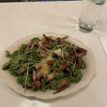The Flying Noodle - Pesto Noodles - added chicken and mushroom - Noodles Near Me - Traverse City, Michigan The Flying Noodle - Pesto Noodles - added chicken and mushroom - Noodles Near Me - Traverse City, Michigan