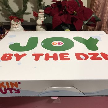 Dunkin' - a box with the word joy by the donut on it - Donuts Near Me - San Diego, California Dunkin' - a box with the word joy by the donut on it - Donuts Near Me - San Diego, California
