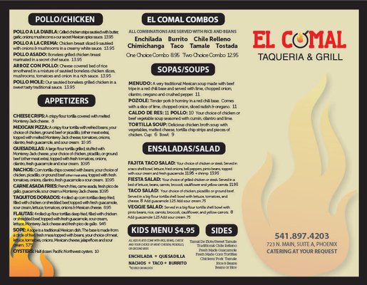 Menu photo 6 El Comal Taqueria And Grill Phoenix, OR Menu photo 6 El Comal Taqueria And Grill Phoenix, OR