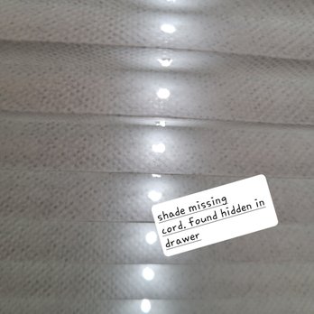 OptimumRV - Spartanburg - Shade missing cord. Said fixed and found in drawer - RV Dealers Near Me - Inman, South Carolina OptimumRV - Spartanburg - Shade missing cord. Said fixed and found in drawer - RV Dealers Near Me - Inman, South Carolina
