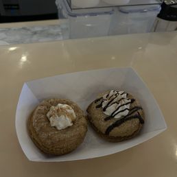 these are the churro donuts and the best donuts i've ever tried !! so moist and flavorful will be coming back for these these are the churro donuts and the best donuts i've ever tried !! so moist and flavorful will be coming back for these