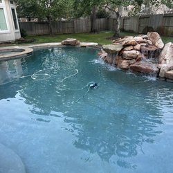 Houston Pools Unlimited - Even with all the oak dropping leaves and other stuff, they keep our pool clean!