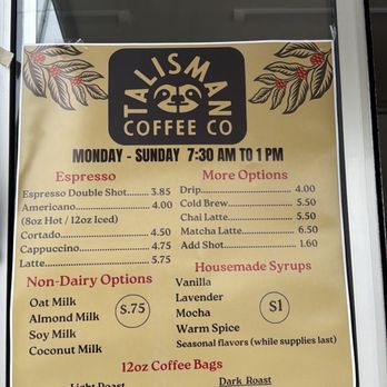 Talisman Coffee - Coffee & Tea Near Me - Austin, Texas Talisman Coffee - Coffee & Tea Near Me - Austin, Texas