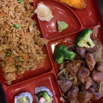 Royal Sushi Grill & Thai - Bento box lunch special, also included soup or salad and it was only $12! - Sushi Bars Near Me - Cocoa, Florida