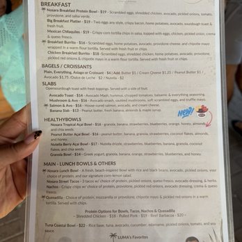 Luma Bar - Menu - Juice Bars & Smoothies Near Me - New Smyrna Beach, Florida