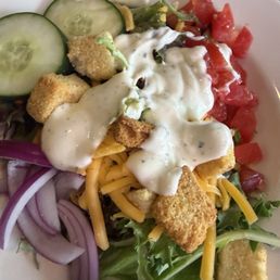 Dinner salad with ranch Dinner salad with ranch