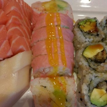 Sushi Palace - Butterfly roll (pink one in the center) - Japanese Near Me - Princeton, New Jersey Sushi Palace - Butterfly roll (pink one in the center) - Japanese Near Me - Princeton, New Jersey