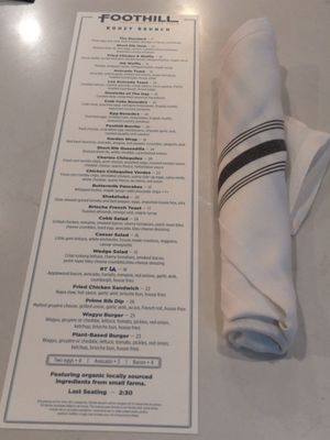 Menu photo 1 foothill Pasadena, CA Menu photo 1 foothill Pasadena, CA