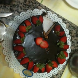 A famosa torta bombom de morango.