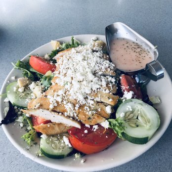 Mamas Kitchen - Raw Chicken in Mediterranean Salad (Salad #1) - Breakfast & Brunch Near Me - Tampa, Florida Mamas Kitchen - Raw Chicken in Mediterranean Salad (Salad #1) - Breakfast & Brunch Near Me - Tampa, Florida