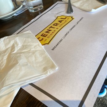 Central Diner & Grille - Placemat - Diners Near Me - Pittsburgh, Pennsylvania