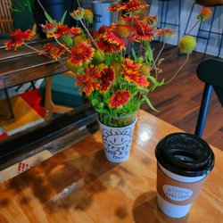 La Casita Coffee - Wild-harvest Indian Paintbrush from nearby Pecan Grove Park shoreline.