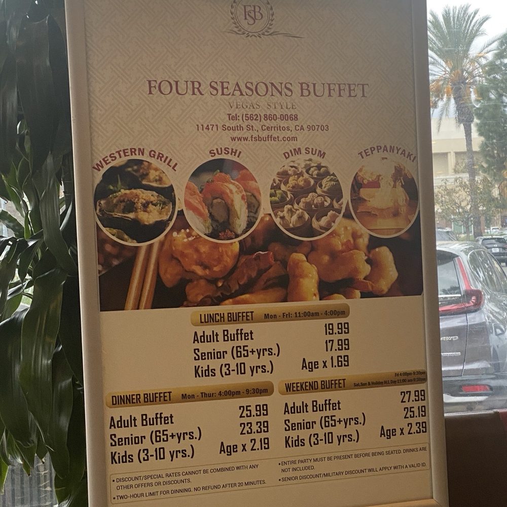 Four Seasons Buffet - Buffets Near Me - Cerritos, California Four Seasons Buffet - Buffets Near Me - Cerritos, California