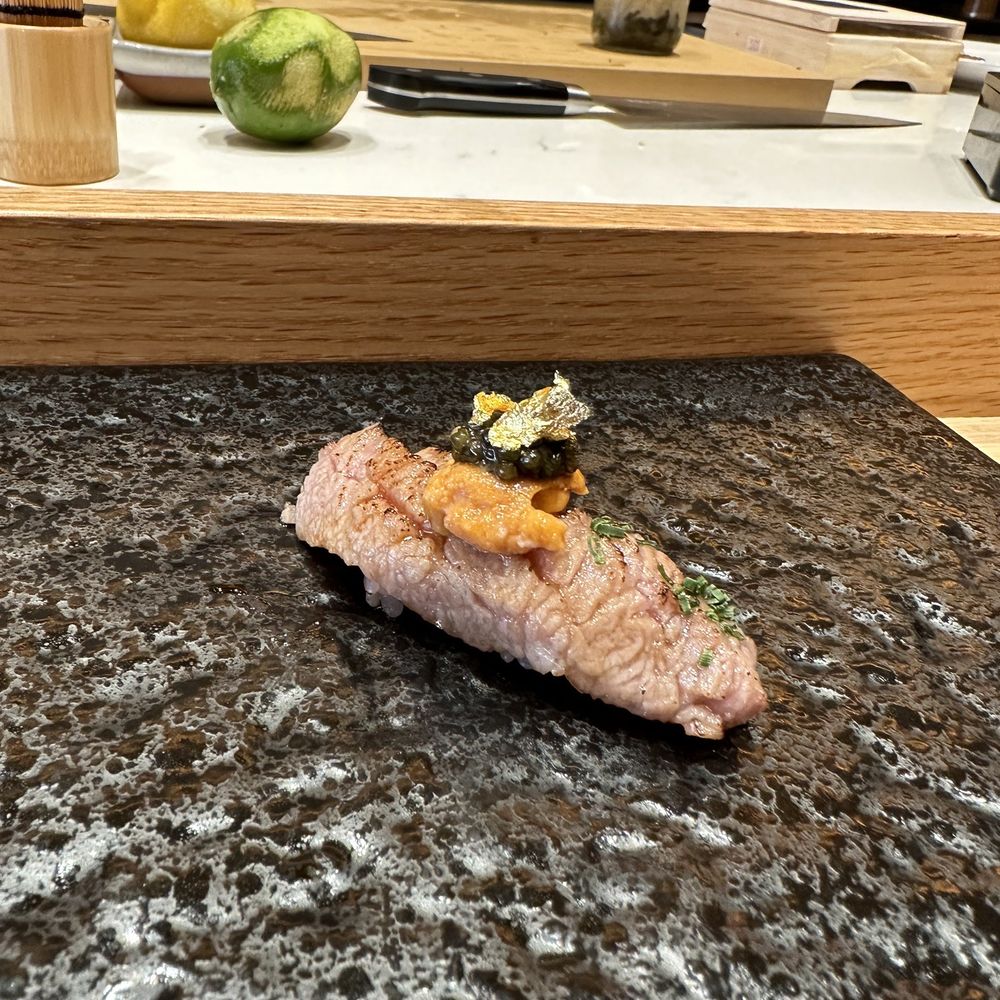 Sushi Lin SoHo - O toro with uni and caviar - Sushi Bars Near Me - New York, New York Sushi Lin SoHo - O toro with uni and caviar - Sushi Bars Near Me - New York, New York