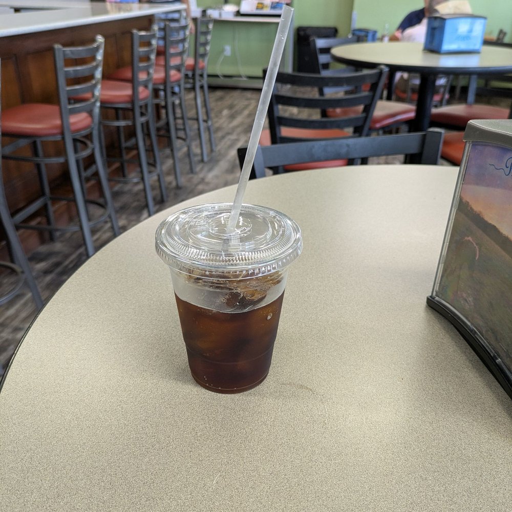 Pierce Creek - Fountain Drink, in a weirdly small cup with a weirdly long straw--the only sizes of either item available - Burgers Near Me - Creve Coeur, Missouri Pierce Creek - Fountain Drink, in a weirdly small cup with a weirdly long straw--the only sizes of either item available - Burgers Near Me - Creve Coeur, Missouri