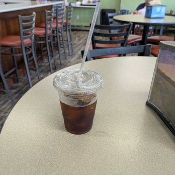 Pierce Creek - Fountain Drink, in a weirdly small cup with a weirdly long straw--the only sizes of either item available - Burgers Near Me - Creve Coeur, Missouri Pierce Creek - Fountain Drink, in a weirdly small cup with a weirdly long straw--the only sizes of either item available - Burgers Near Me - Creve Coeur, Missouri