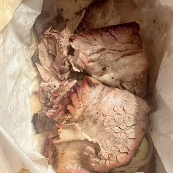 Colt Grill - Large Brisket Platter...Mainly fat w/ deposits of lean meat... - Barbeque Near Me - Sedona, Arizona Colt Grill - Large Brisket Platter...Mainly fat w/ deposits of lean meat... - Barbeque Near Me - Sedona, Arizona