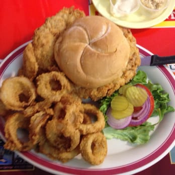 Sandy's Restaurant - Man this place serves the best pork tenderloin in town and they are VERY BIG. - American Near Me - Blue Springs, Missouri