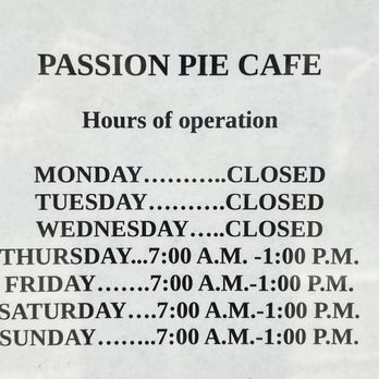 Passion Pie Cafe - Hours as of 21 November - Cafes Near Me - Truth or Consequences, New Mexico