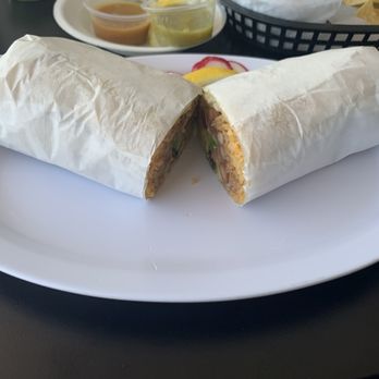 Tacos Tijuana Steak House - Veggie burritos are large. I seriously was full with half a burrito. - Tacos Near Me - Castaic, California