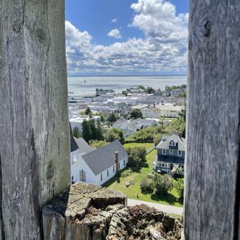 Fort Mackinac - View from gun ports - Landmarks & Historical Buildings Near Me - Mackinac Island, Michigan