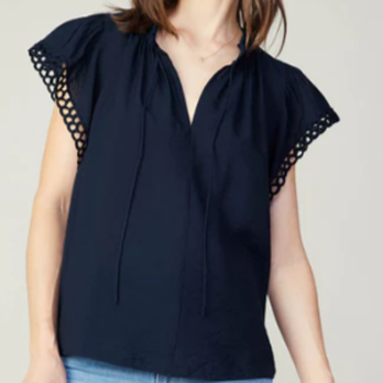 KD Boutique - Current Air Short Sleeve Split Neck Blouse - Women's Clothing Near Me - Midland Park, New Jersey KD Boutique - Current Air Short Sleeve Split Neck Blouse - Women's Clothing Near Me - Midland Park, New Jersey