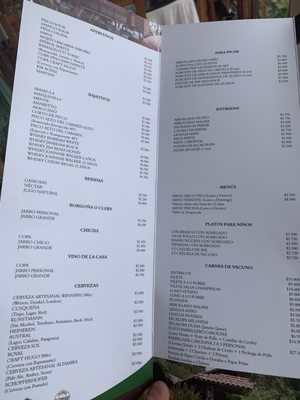Menu photo 2 Rancho Carolina Limache, VS