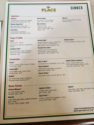 Menu photo 6 The Place Buffalo, NY