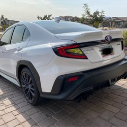 B & M Muffler & Complete Auto Repair - 3" staggered double-wall quad tip w/ matte black finish About .5 inch of poke compared to OEM