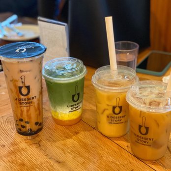 U :Dessert Story - Tiger Oolong Milk Tea matcha Mango Matcha Fresca Mango Milk Tea - Desserts Near Me - Berkeley, California U :Dessert Story - Tiger Oolong Milk Tea matcha Mango Matcha Fresca Mango Milk Tea - Desserts Near Me - Berkeley, California