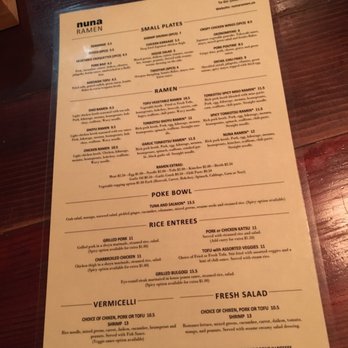 Nuna Ramen - Food Menu - Ramen Near Me - Seattle, Washington