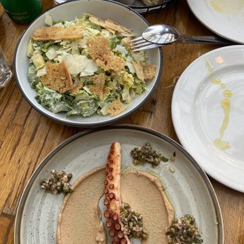 OSTE - POLPO AL CAVOLFIORE, BABY GEM LETTUCE CAESAR - Italian Near Me - Los Angeles, California