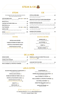 Menu photo 1 Houston Steak & Fruits De Mer Laval, QC Menu photo 1 Houston Steak & Fruits De Mer Laval, QC