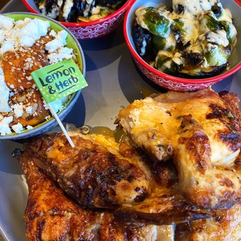 Nando's Peri-Peri - Full Chicken Platter with PERi Honey Sweet Potatoes and Brussels Sprouts - South African Near Me - Oakbrook, Illinois Nando's Peri-Peri - Full Chicken Platter with PERi Honey Sweet Potatoes and Brussels Sprouts - South African Near Me - Oakbrook, Illinois