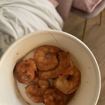 Flower Child - A disgusting long hair in my shrimp. - Salad Near Me - Charlotte, North Carolina