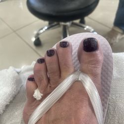 Purple scorpio polish.