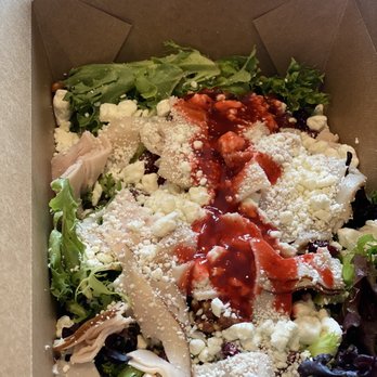 The Mill - Harvest salad with raspberry vinaigrette and sliced Turkey. - Bakeries Near Me - Williamsburg, Virginia
