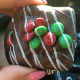 One of my favorites here the milk chocolate covered brownie