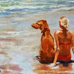 The Art Cottage - One of Sherry Wooley's oil paintings