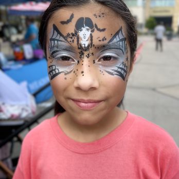 Katiedid Designz & Face Paint - Wednesday Addams face paint - Face Painting Near Me
