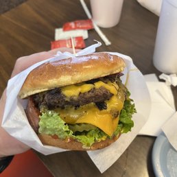 Wildcat burger with the works