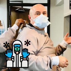Flower Mound Dental: William E. Wyatt Jr. DDS - Dr. Wyatt gearing up in his PPP for COVID Safety. We are a COVID Safe Flower Mound Dental Practice.