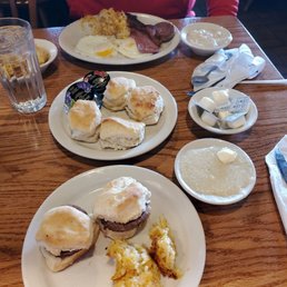 Sunrise special, biscuits, meat sandwiches
